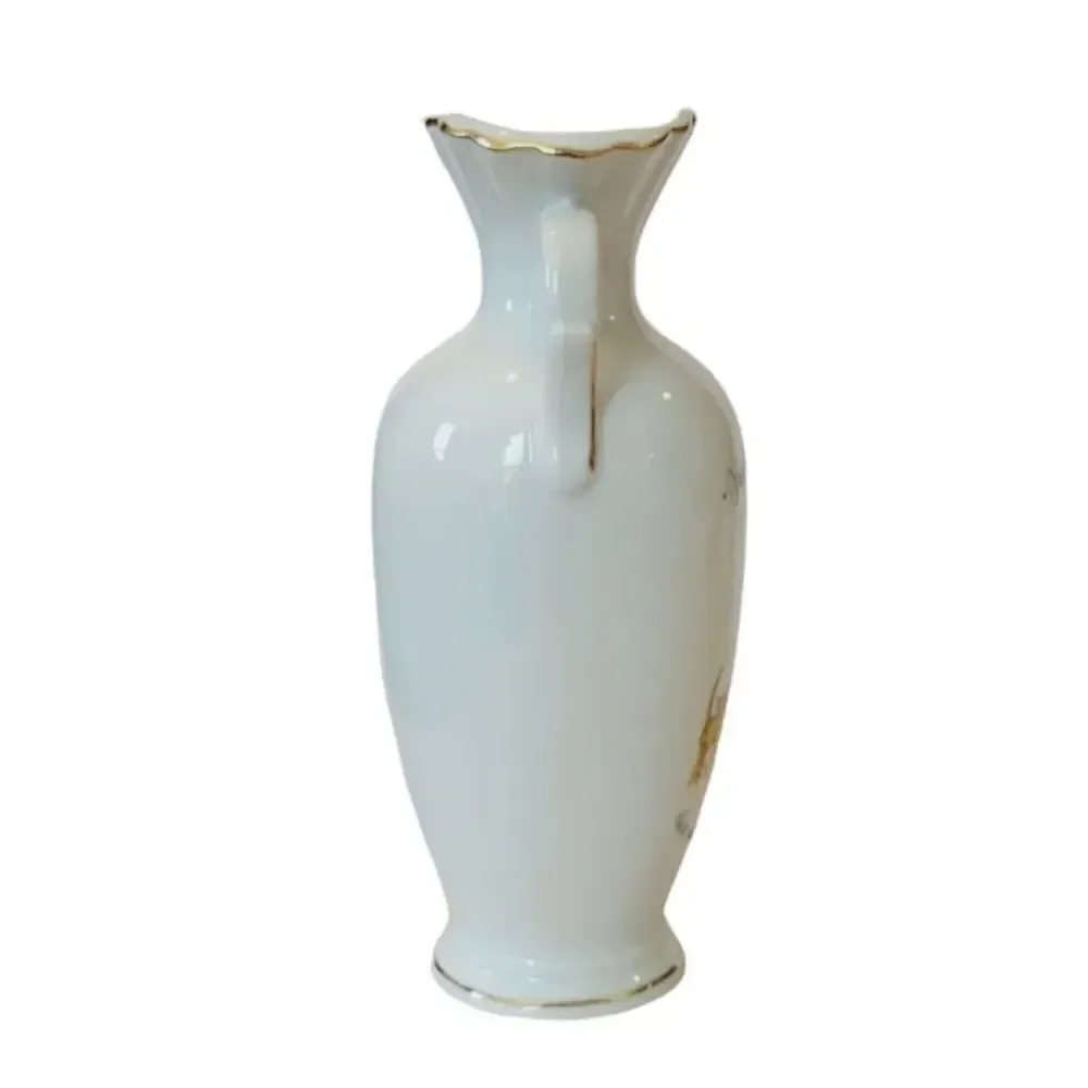 Vintage Holly Hobbie Gold Rimmed Porcelain Bud Vase Made In Japan 1973